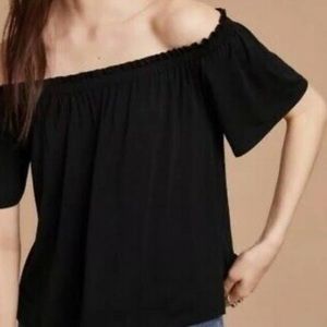 ARITZIA | WILFRED SARTRE TOP | BLACK | OFF THE SHOULDER | SIZE MEDIUM M